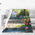 thumbnail image 1 of Hello Cat Kitty Ultra-Soft Micro Fleece Blanket Throws For Bed Sofa Travel Office 50X60inch, 1 of 5