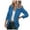 Blue, variant on Women's Casual Blazers Open Front Long Sleeve Work Office Jackets Coat