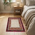 thumbnail image 3 of ODIKA Bathroom Interlocking Way Mosaic Bordered Geometric Stairs Hallway for Entryway, Kitchen, Laundry Room, Stain Resistant Thin Throw, 3 of 7
