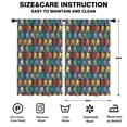 thumbnail image 2 of Blackout Kids Curtains,Red Bigfoot Pattern Childrens Insulated Curtains Set Of 2,Bedroom Essentials,Toddler Room Decor 52x84in(132x213cm), 2 of 5