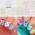 thumbnail image 1 of IBAOLEA Summer Nail Decals Stickers, Self-Adhesive DIY Design Nail Art Decorations (12 Sheets), 1 of 6