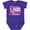Purple, variant on Inktastic Breast Cancer Awareness We Wear Pink in October Girls Baby Bodysuit