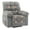 Linen-Gray, variant on Nursery Rocking Chairs, Rocking Chair with Massage and Heat,Heat Ergonomic Overstuffed Breathable Fabric Reclining Chair with 2 Side Pockets, Remote Control, Living Room, Bedroom