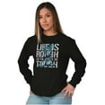 thumbnail image 4 of Life Is Rough So You Gotta Be Tough Long Sleeve TShirt Men Women Brisco Brands S, 4 of 6