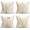Green Plant, variant on Christmas Pillow Covers 20×20 Inch Set of 4 Merry Christmas Happy New Year Farmhouse Decorative Pillow Covers Holiday Rustic Pillow Case for Sofa Christmas Decorations (Dear Deer, 20" x 20")
