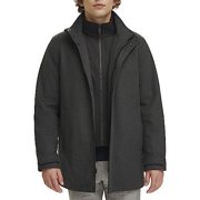 Dockers Men's Wool Melton Two Pocket Full Length Duffle - Size: Men S - Charcoal