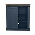 thumbnail image 3 of FESTIVO 32" Compact TV Stand for 40" TVs w/ Barn Door Design - Navy, 3 of 6