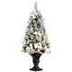 thumbnail image 5 of Árbol de Navidad Nevado Costway Preiluminado 120 cm con Bayas y Flores Blancas, 5 of 5