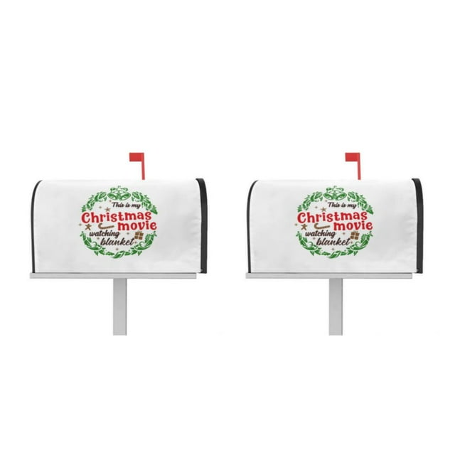 Ruiboury Weather-resistant And Robust Couch Cover Easy To Vivid Print Christmas Deer Pattern Mailbox Sleeve Cloth Standard Size YTYH2309048 2Set