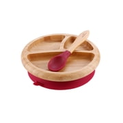 Baby Divided Plate + Spoon | Bamboo & Silicone