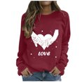 thumbnail image 2 of Ichuanyi liquidación mujer estampada con manga larga sudadera camisas de jarra ICHUANYI WER2023082207780, 2 of 4
