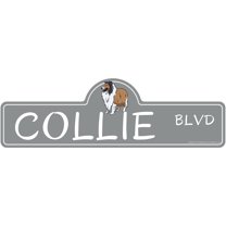 SignMission P-618 Collie 6 x 18 in. Street Sign - Collie Stoner