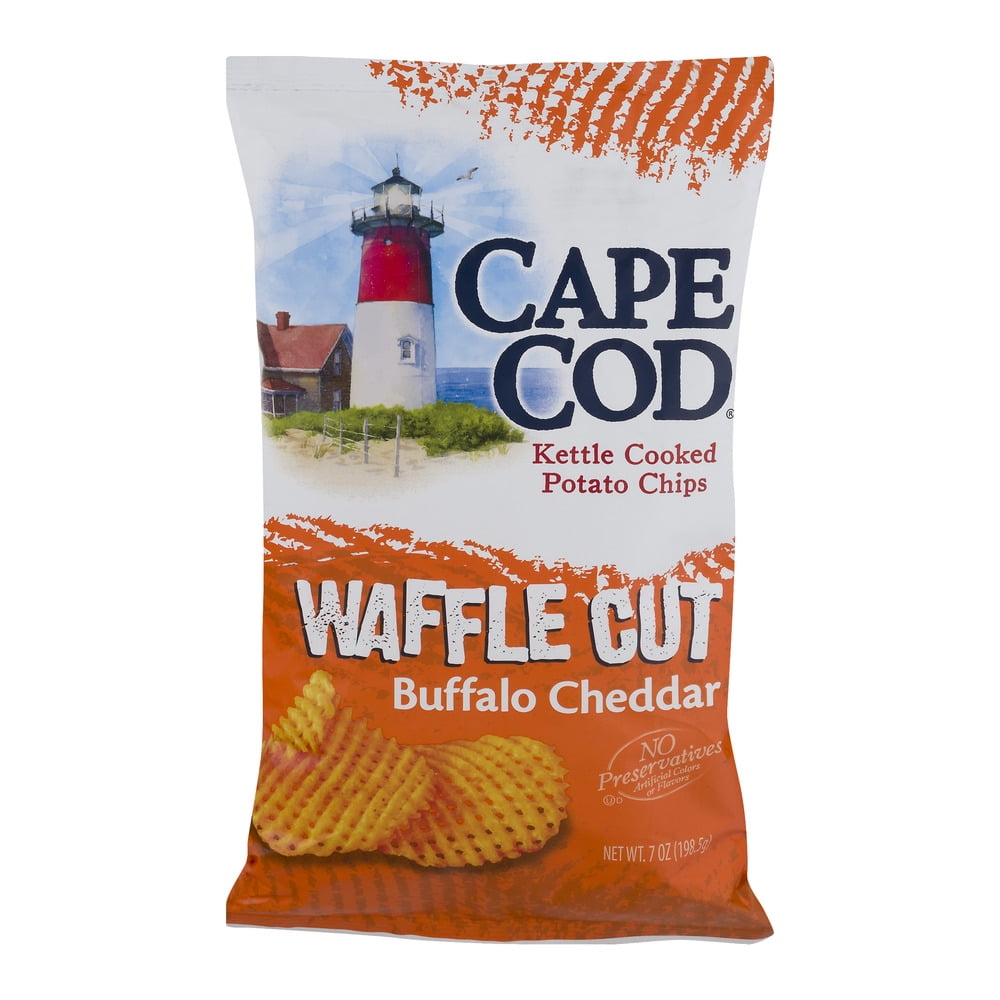Cape Cod Waffle Cut Buffalo Cheddar Kettle Cooked Potato Chips, 7 oz by SNYDER'S-LANCE, INC.