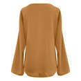 thumbnail image 4 of Women's Solid Color V Neck Fashion Loose Cardigan With Long Sleeves Stylish Mid Length Top Womens Hooded Open Front Cardigan Sweaters for Women plus Size 4x Women's Oversized Cardigan Fall Cardigans, 4 of 4