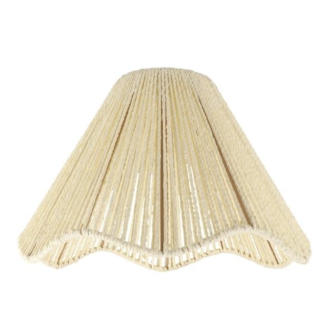 Pantalla de lámpara de techo estilo bohemio, cubierta para lámpara de bricolaje, accesorios de iluminación a prueba de polvo, decoración rústica Beige