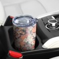 thumbnail image 5 of 20 Oz Pioneer Flower Coffee Tumbler Double Wall Insulated Stainless Steel Water Bottle | Metal Reusable Thermoses Flask with Cup Cap | Leak & Sweat Proof with Anti-Dust Lid, 5 of 7