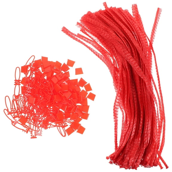 100Pcs Reusable Produce Bags Mesh Storage Bags Multi-functional Grocery Shopping Storage Bag