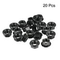 thumbnail image 2 of Uxcell M10 Serrated Flange Hex Lock Nuts, Carbon Steel Black Oxide Finished 20 Pack, 2 of 4