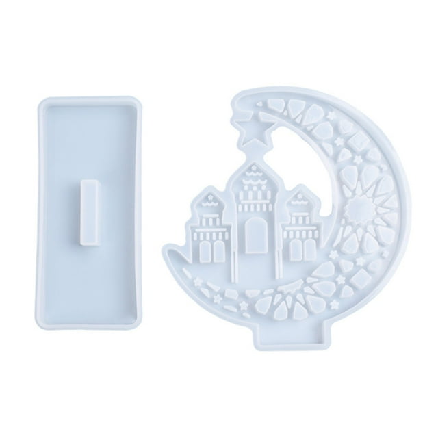 Techinal Crystal Epoxy Resin Mold Castle Ghost Desktop Decorations Silicone Mould DIY Crafts Ornaments Making Tools