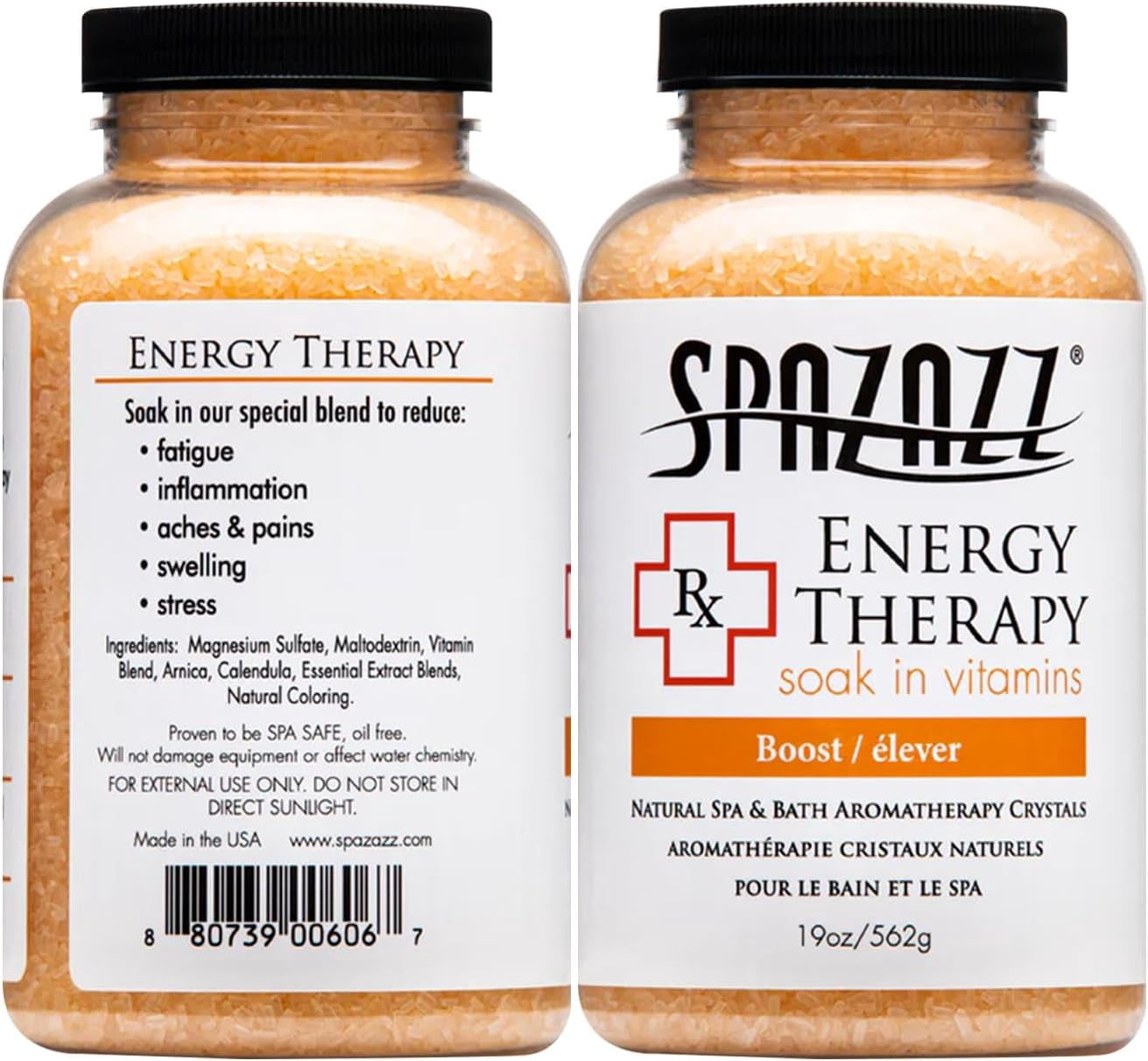 Spazazz SPZ-602 Therapy Crystals Container Bath Minerals, 19-Ounce, Joint Therapy Inflammation