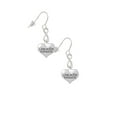thumbnail image 3 of Delight Jewelry Silvertone Live in the Moment Heart Silver tone Infinity French Earrings, 3 of 4