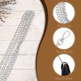 thumbnail image 2 of Justharion Crossbody Bag Metal Chain Bag S Look With Exquisite Chain Easy To Install Purse Chain Straps Silver, 2 of 6