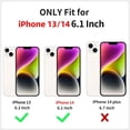 thumbnail image 5 of Magnetic Case for iPhone 13 Case iPhone 14 Case, Wavy Aesthetic Curly Wave Frame Clear Cute for Women Girls, [Compatible with Magsafe] Slim Soft TPU Shockproof Protective Bumper Case, Purple, 5 of 8