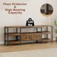 thumbnail image 4 of Brown 71 - pulgada moderno - industrial mesa de TV con 2 fabric cajones, an entertainment center tvs up to 75 pulgadas, a rustic brown media consola almacenamiento estantes, abiertos design, y..., 4 of 7