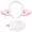white, variant on Slccxzc Plush Sheep Ears Shape Headband and Tail Set Animal Theme Party Accessory Adults