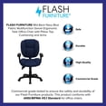 thumbnail image 2 of Pemberly Row Mid Back Ergonomic Task Office Chair with Arms in Navy Blue, 2 of 3