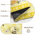 thumbnail image 6 of Cute Bees Entryway Rug 2'x3'&nbsp; Non Slip Front Door Mats, Spring Daisy Flowers Gnomes Honey Yellow Plaid Entrance Rugs Indoor Outdoor Carpet, Washable Floor Mats Small Area Rug for Bedroom Kitchen, 6 of 8