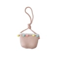 thumbnail image 1 of Minnieouse Sombrero de playa para niñas a la moda y funcional y conjunto de bolso de mano de punto de paja Material ligero y transpirable Sombreros rosa bolsa, 1 of 6
