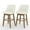 Beige, variant on Tolead 30" Upholstered Swivel Counter Bar Stools with Back and Wood Legs - Set of 2, Beige
