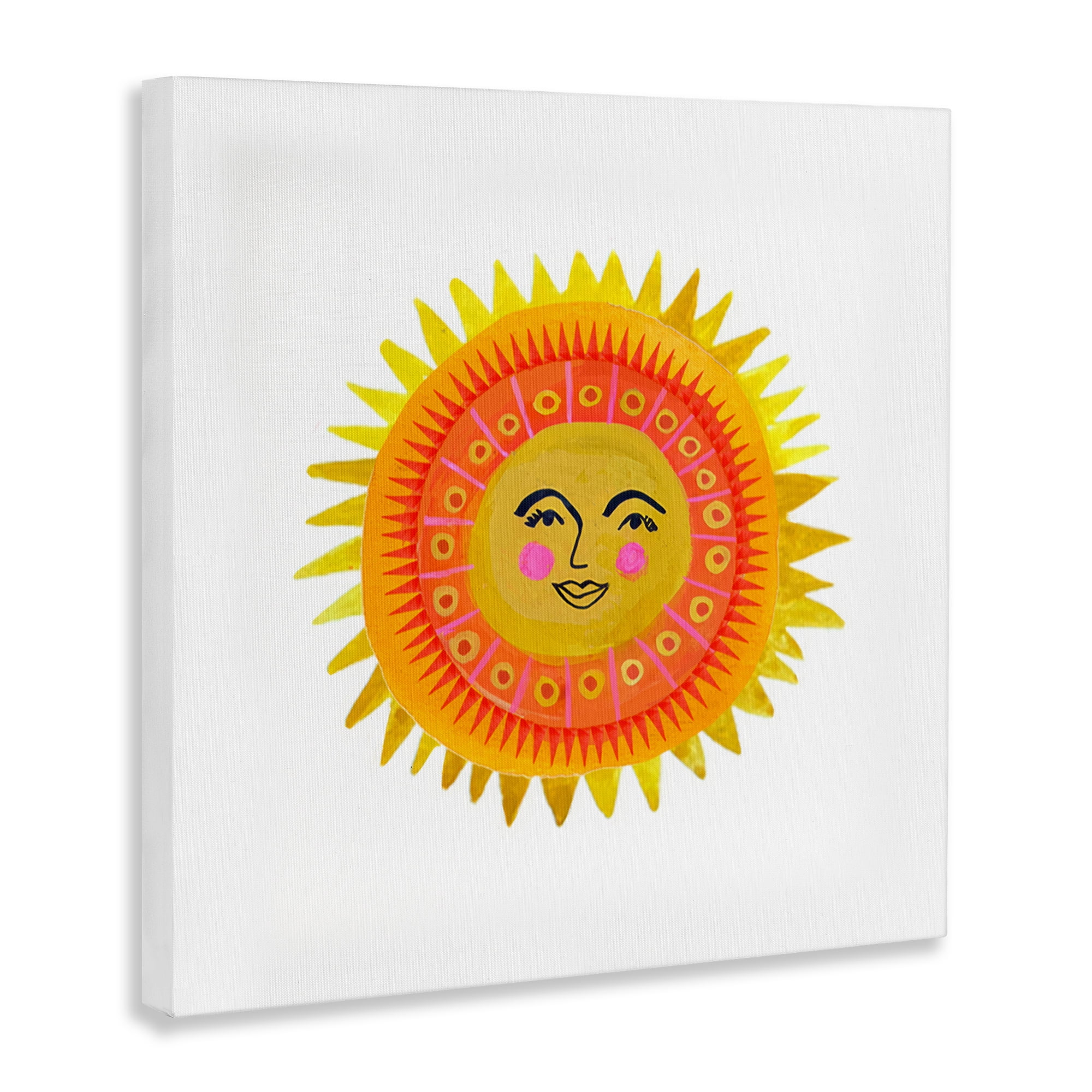 Stupell Industries Eccentric Bohemian Sun Canvas Wall Art, design by Katherine Herrell Studio