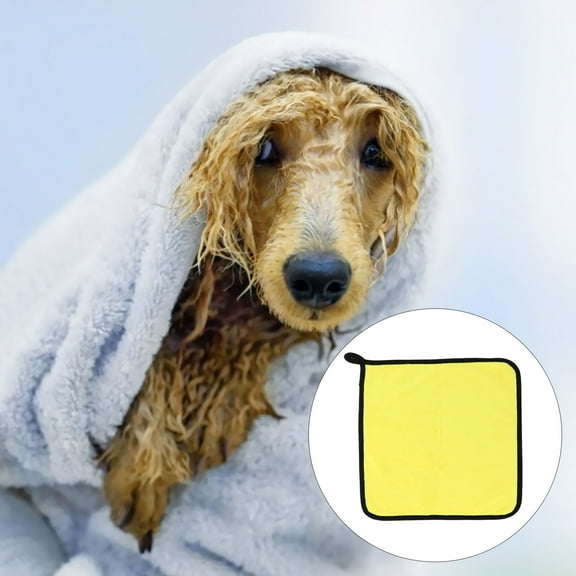 LEORX 4Pcs Pet Bath Towels Super Absorbent Quick Drying Microfiber for Daily Bath Use Assorted Colors