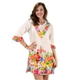 thumbnail image 5 of 100% Cotton Bohemian Floral Summer Tunics Beach Cover Ups, 5 of 10