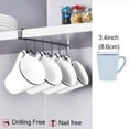 thumbnail image 2 of Tazas, copas de vino, ganchos para guardar cosas, utensilios de cocina, corbatas y bufandas, ganchos, estantes, armarios en la parte inferior, sin agujeros., 2 of 5