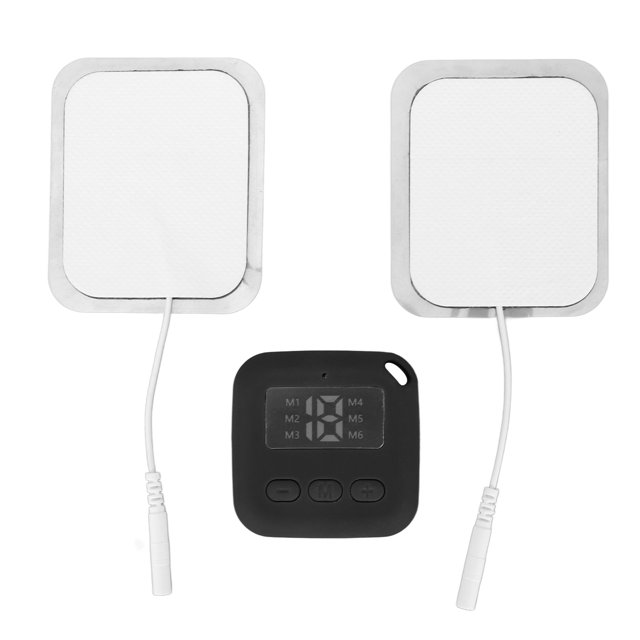 Calcomanía De Masaje De Cuello Eléctrico, Calcomanía De Masaje De Cuello TENS Eléctrico Microcorriente 6 Modos 19 Engranajes De Fuerza Parche De Masaje Cervical Negro