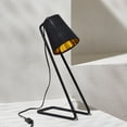 thumbnail image 6 of SAFAVIEH Guarnere 20 in. Industrial Black Iron Table Lamp with Black 100% Cotton Shade, 6 of 11