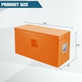 thumbnail image 2 of Boîte à Outils de Camion en Acier Robuste 24x15x15 Po - Couvercles à Double Ressort à Essence Verrouillables et Résistants aux Intempéries pour Remorque Pickup et VR Orange, 2 of 7