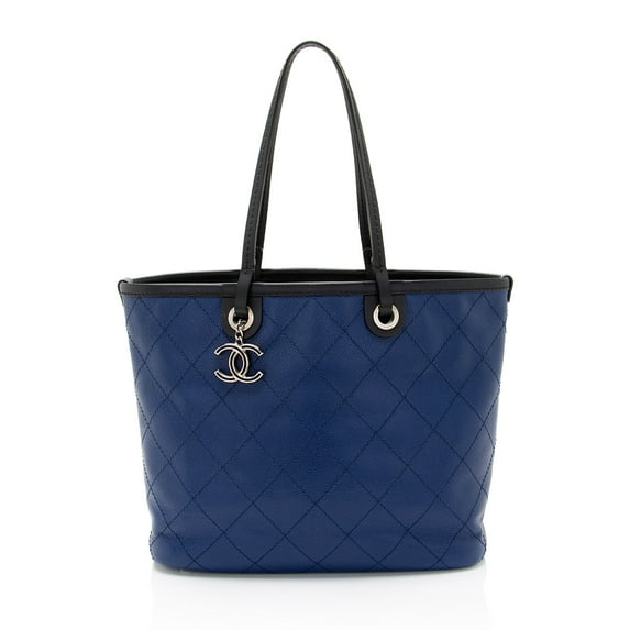Pre-Owned Chanel Caviar Leather Shopping Fever Small Tote
