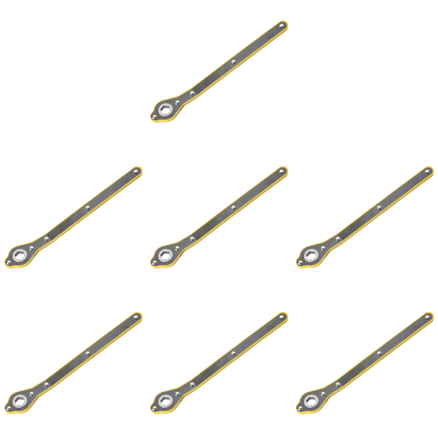 Gato para automóvil llave trinquete que ahorra mano obra herramienta extracción neumáticos tijera manual - (llave hexagonal + cabezal conversión)