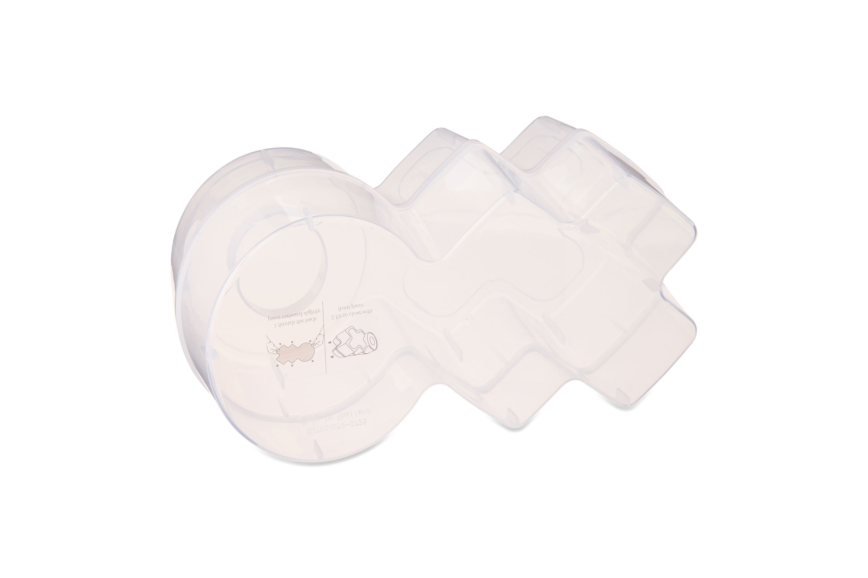 XO Container, Clear, 6", Valentine's Day by Way To Celebrate
