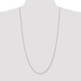 thumbnail image 5 of Auriga Fine Jewelry 10K White Gold 1.6 mm Diamond-cut Rope Chain Necklace for Women 30", 5 of 6