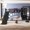 Black, variant on URTR Metal Loft Bed with Climbing Wall and Basketball Hoop