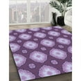 thumbnail image 3 of Ahgly Company Machine Washable Indoor Rectangle Transitional Bright Lilac Purple Area Rugs, 6' x 9', 3 of 7