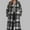 Black, variant on 2025 Women's Plus Size Long Flannel Plaid Shacket Jacket Oversized Button Down Coats Shirts with Pockets
