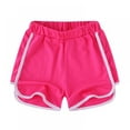 thumbnail image 3 of 3 Pack Girls Boys Running Athletic Cotton Shorts, Kids Summer Workout Sports Beach Shorts Pants, Size 2-11T, 3 of 6