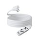 thumbnail image 1 of Cable de extensión DEWENWILS, enchufe plano de 15 pies, 13 A/125 V/1625 W, blanco, 1 of 7