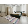 thumbnail image 5 of Ahgly Company Machine Washable Indoor Round Transitional Dark White Beige Area Rugs, 3' Round, 5 of 7